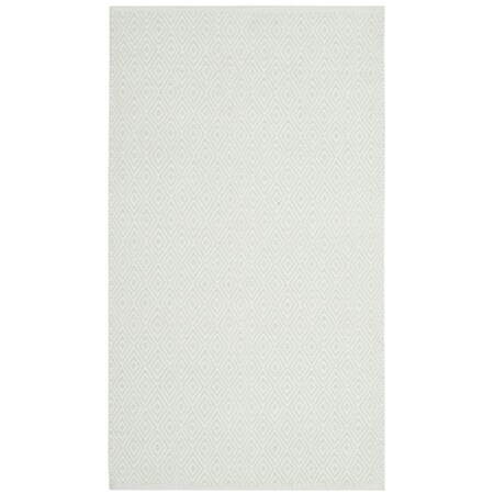 Safavieh Montauk Accent Hand Woven Rug, Ivory and Foam Green - 2 ft.-6 in. x 4 ft. MTK515J-24